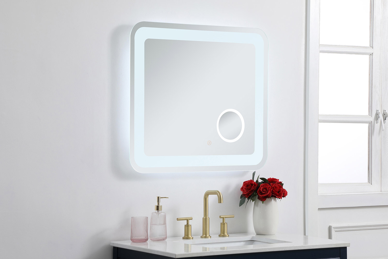 Elegant Wall Mirror - Clear, W 27", D 30" (MRE52730)