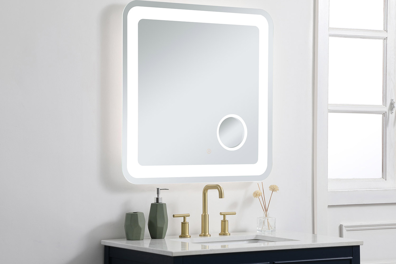 Elegant Wall Mirror - Clear, W 30", D 30" (MRE53030)