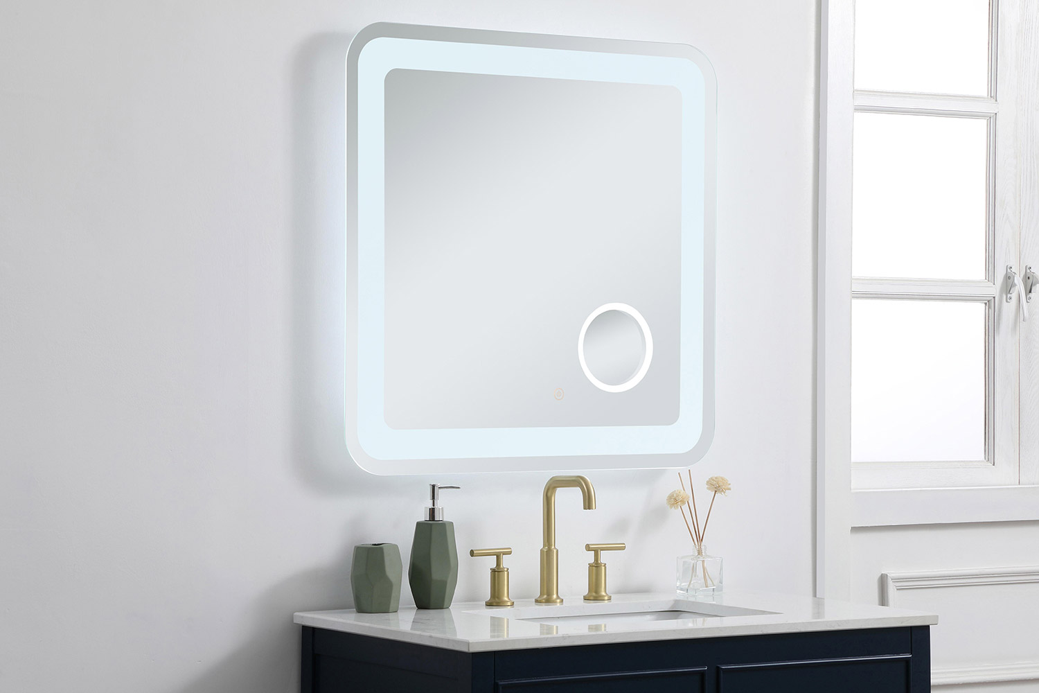 Elegant Wall Mirror - Clear, W 30", D 30" (MRE53030)