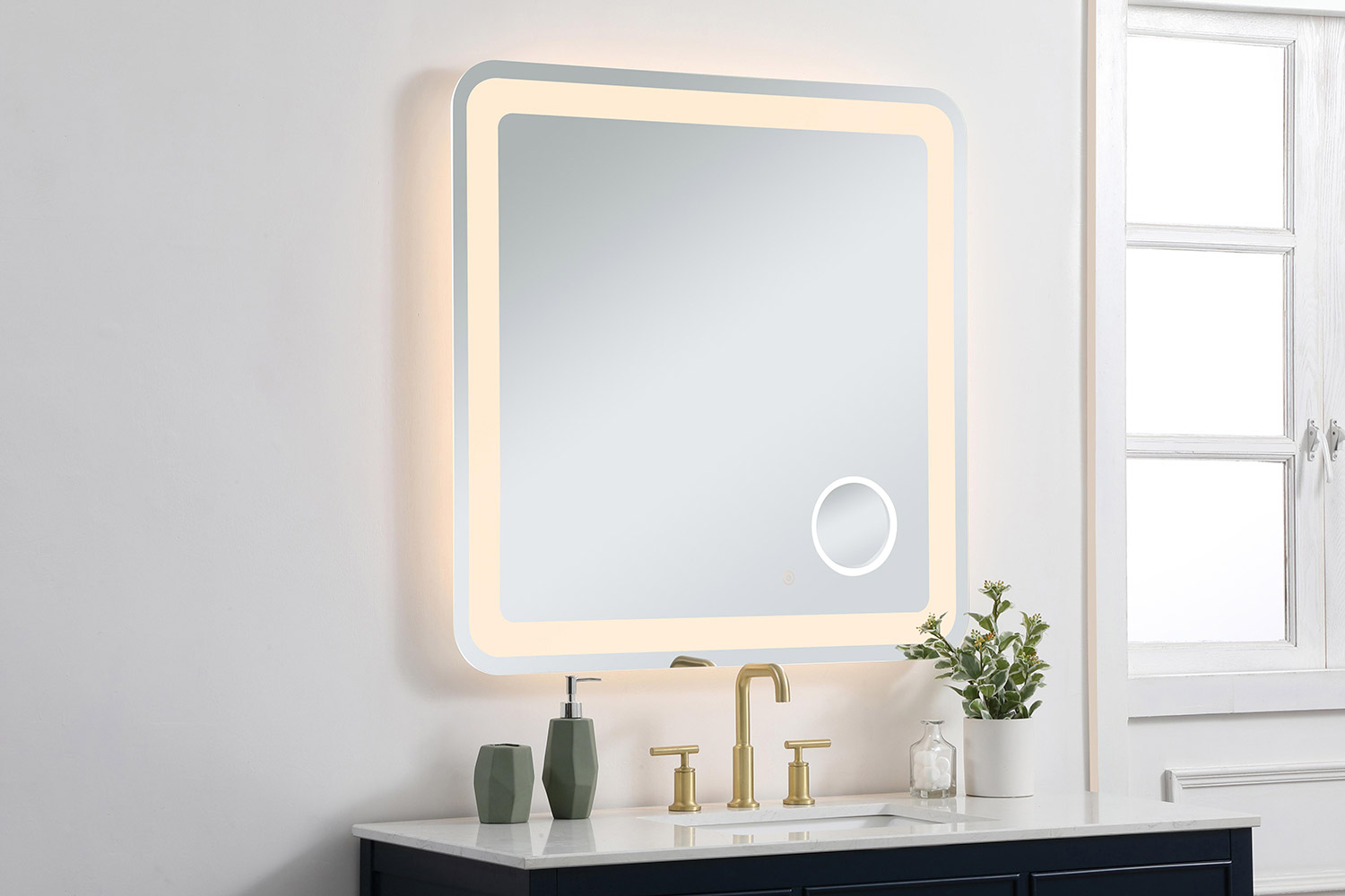 Elegant Wall Mirror - Clear, W 36", D 36" (MRE53636)