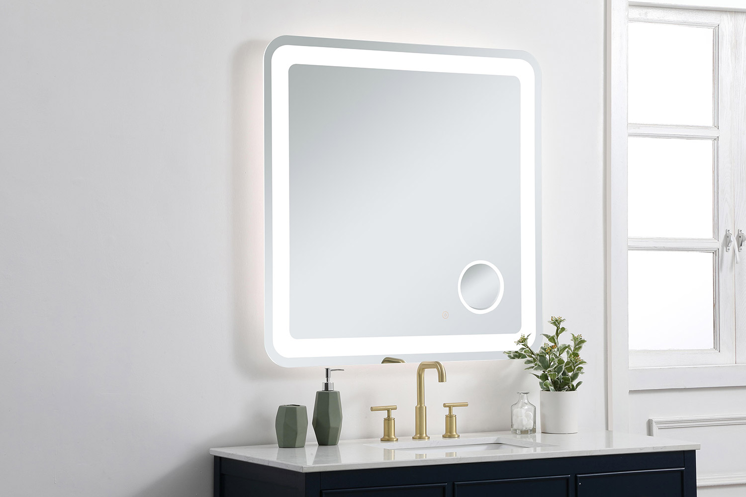 Elegant Wall Mirror - Clear, W 36", D 36" (MRE53636)