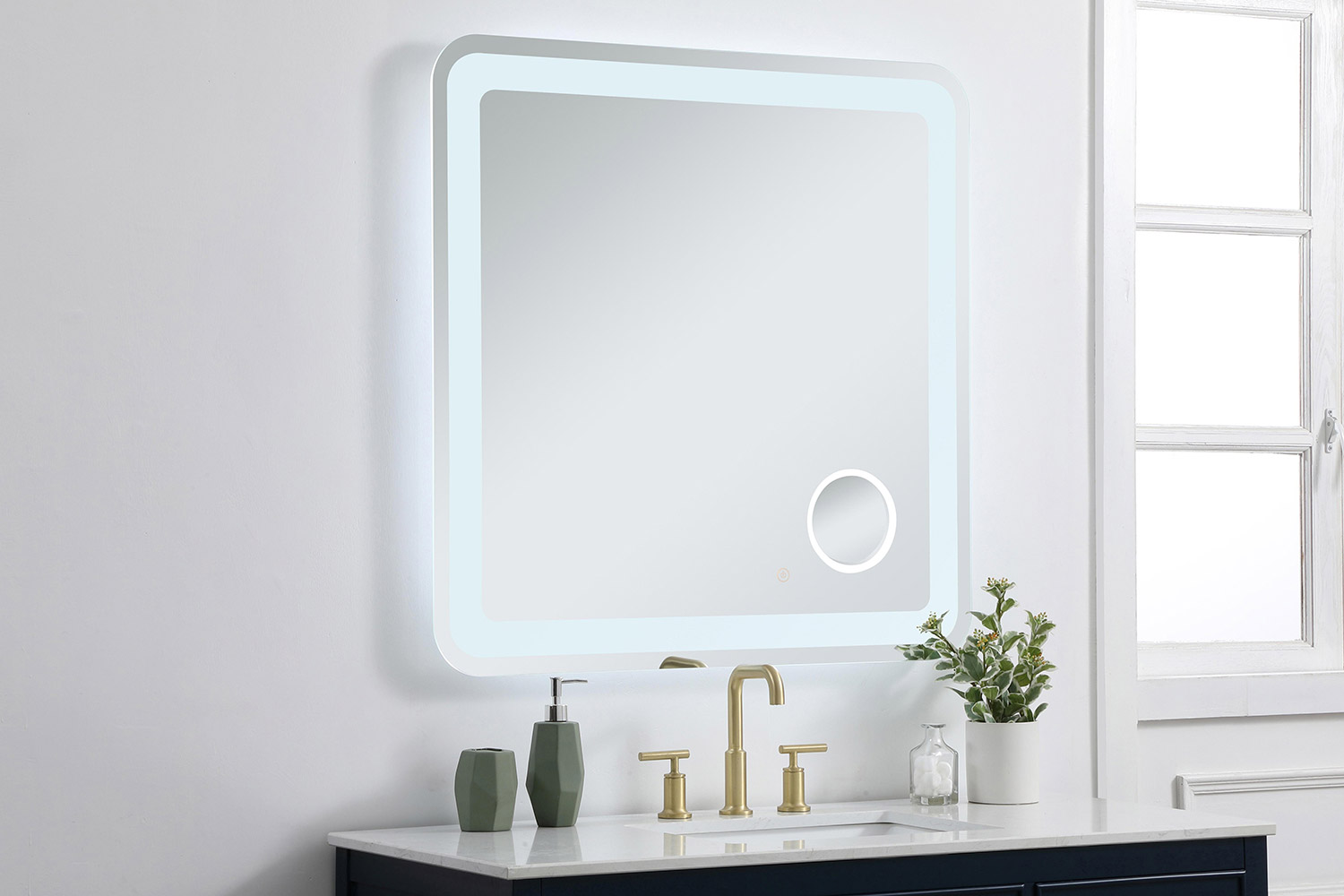 Elegant Wall Mirror - Clear, W 36", D 36" (MRE53636)