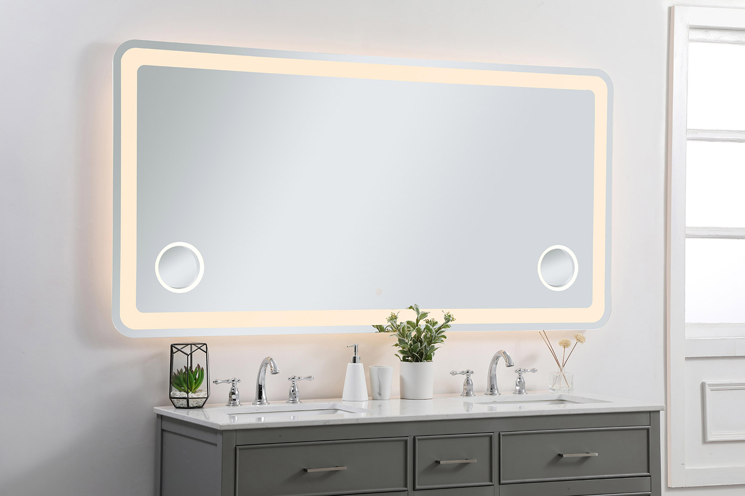 Elegant Wall Mirror - Clear, W 36", D 72" (MRE53672)