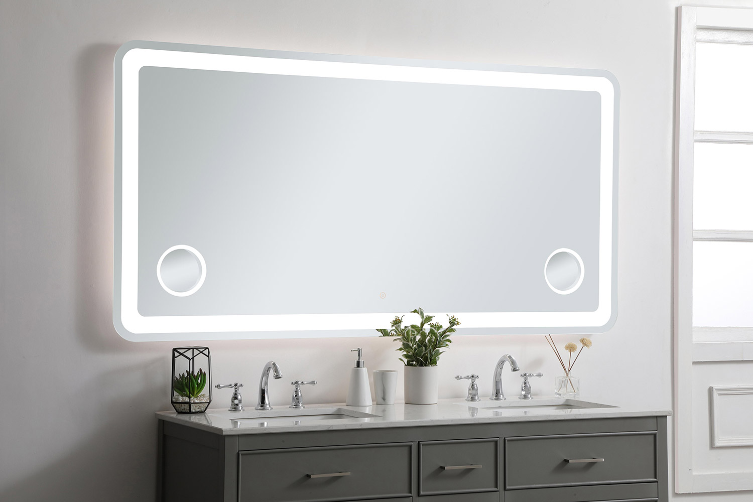 Elegant Wall Mirror - Clear, W 36", D 72" (MRE53672)