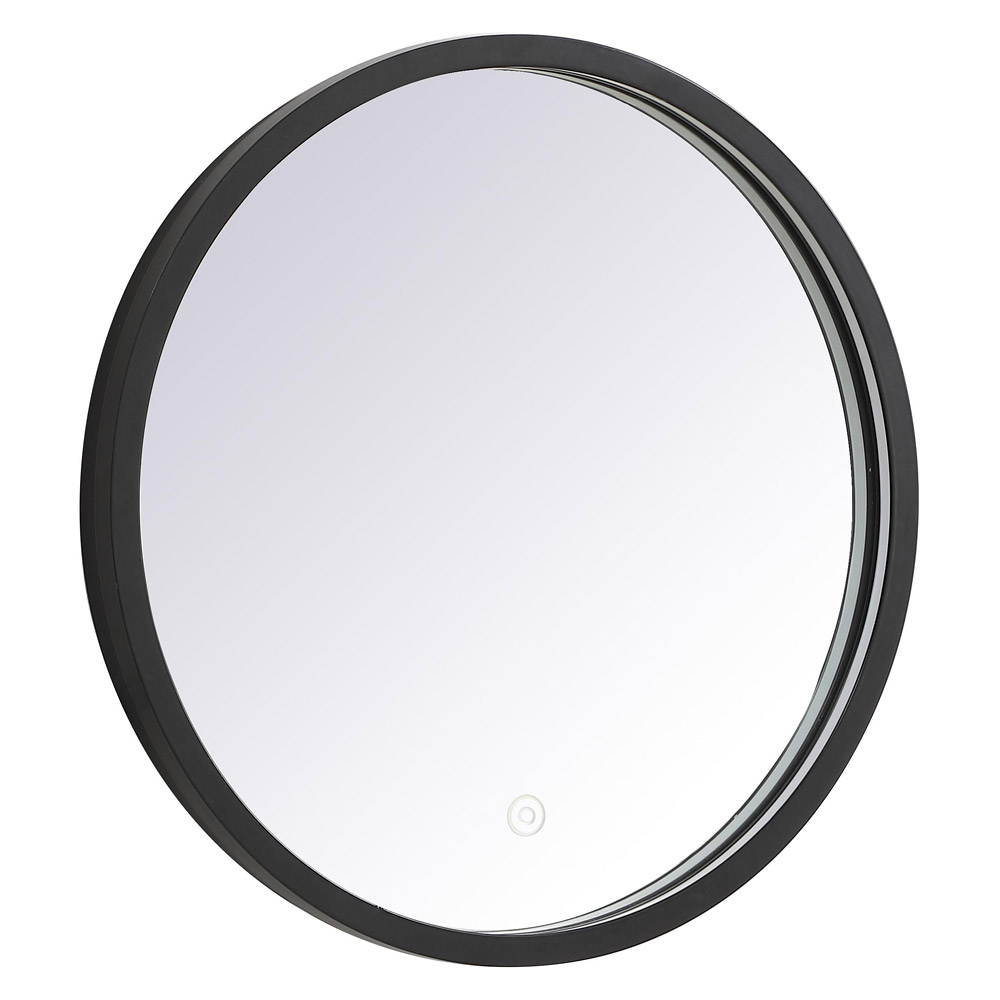 Elegant Wall Mirror - Black, L 18" (MRE6018BK)