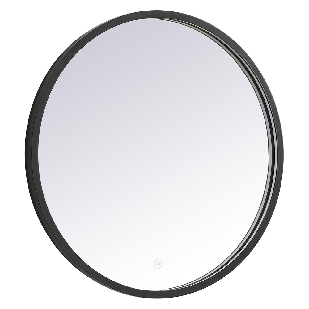 Elegant Wall Mirror - Black, L 24" (MRE6024BK)