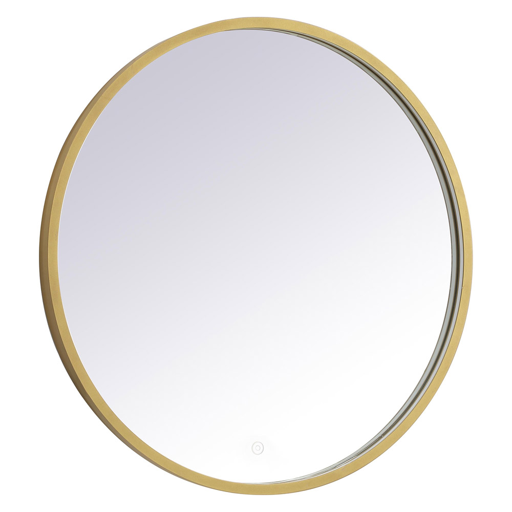 Elegant Wall Mirror - Brass, L 28" (MRE6028BR)