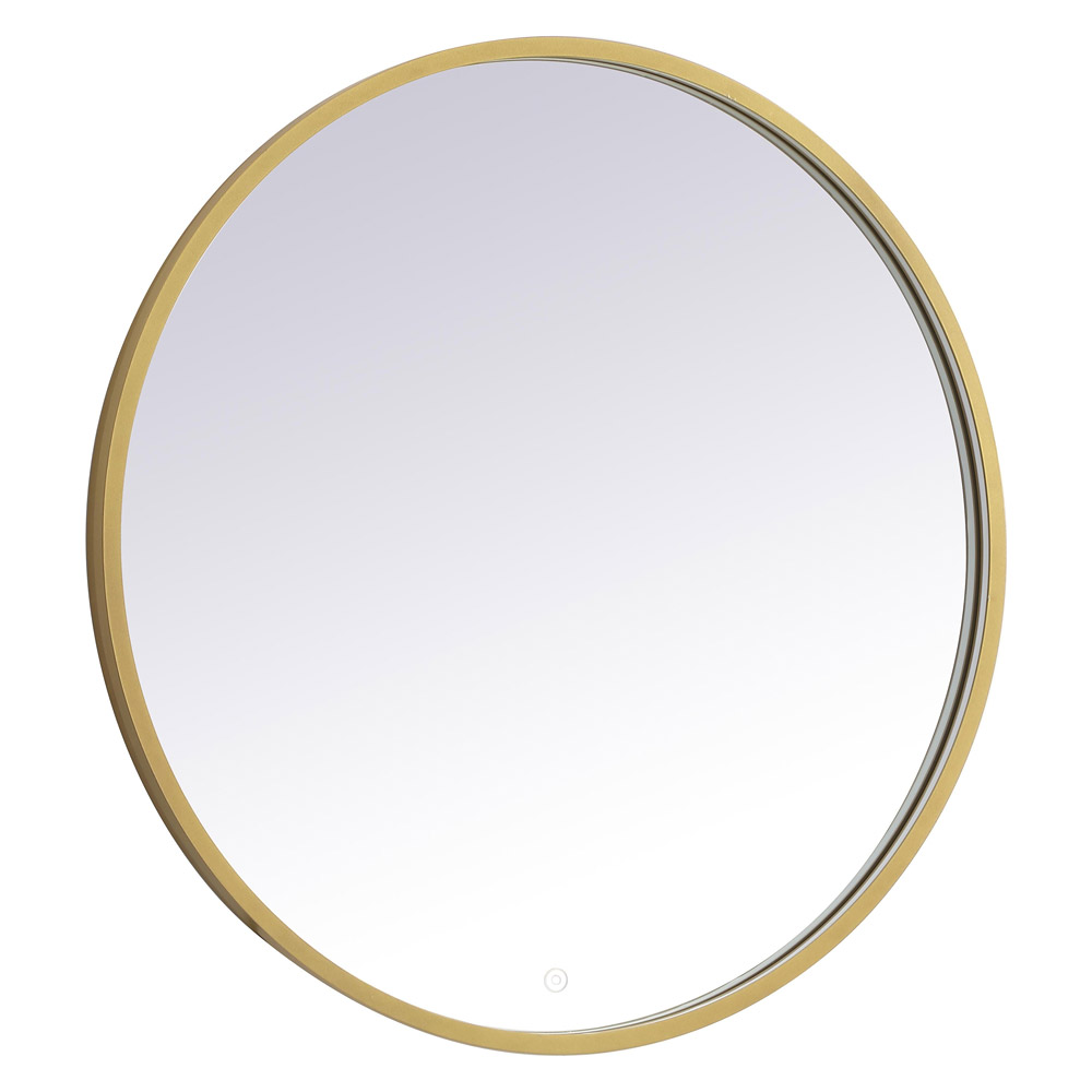 Elegant Wall Mirror - Brass, L 32" (MRE6032BR)