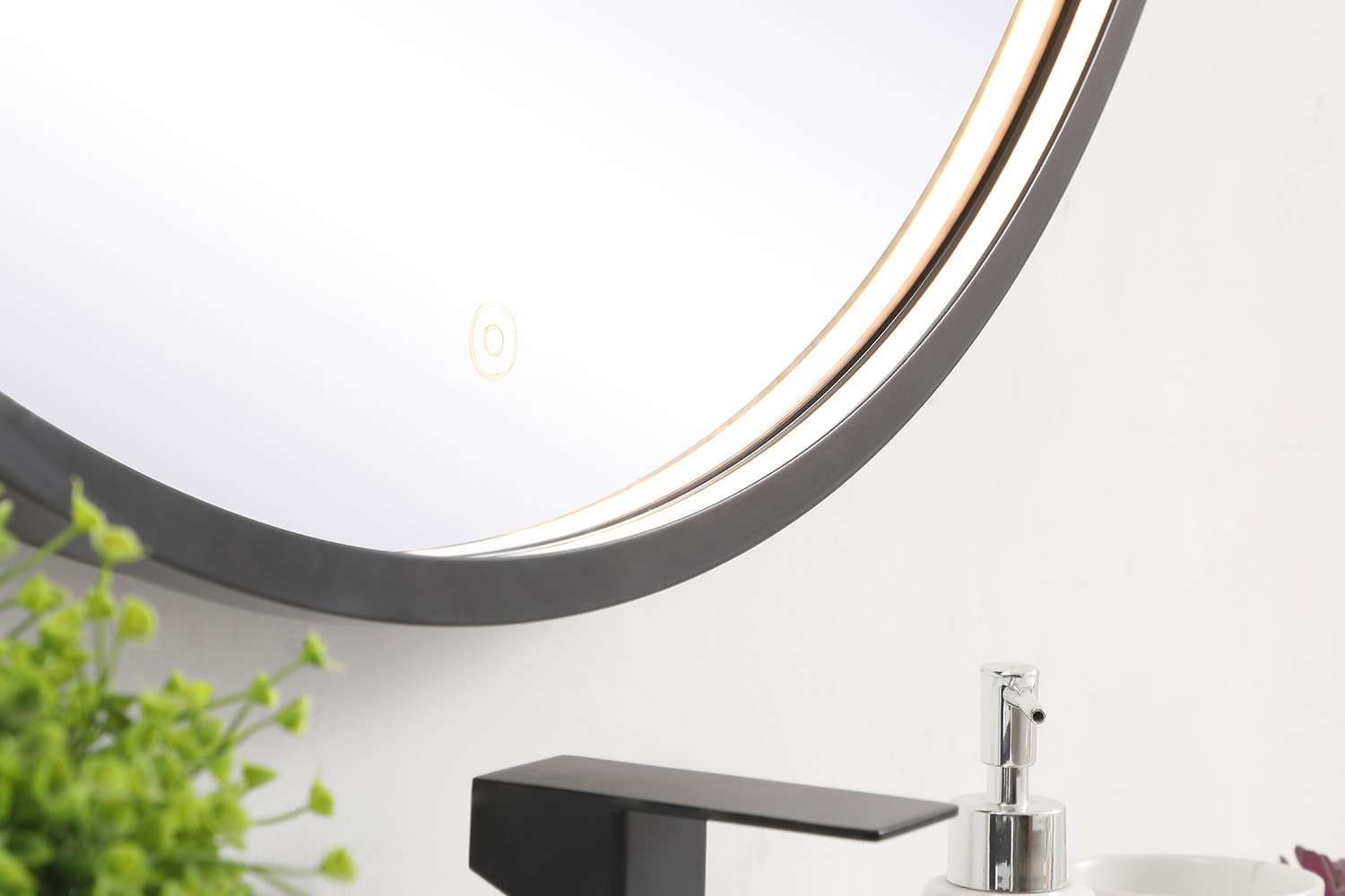 Elegant Wall Mirror - Black, L 36" (MRE6036BK)