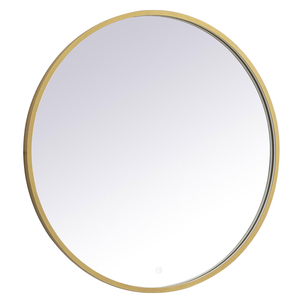 Elegant Wall Mirror - Brass, L 36" (MRE6036BR)