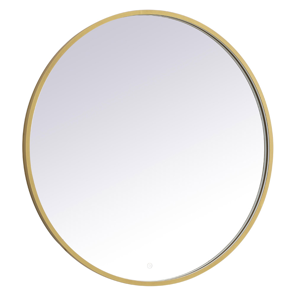 Elegant Wall Mirror - Brass, L 39" (MRE6039BR)