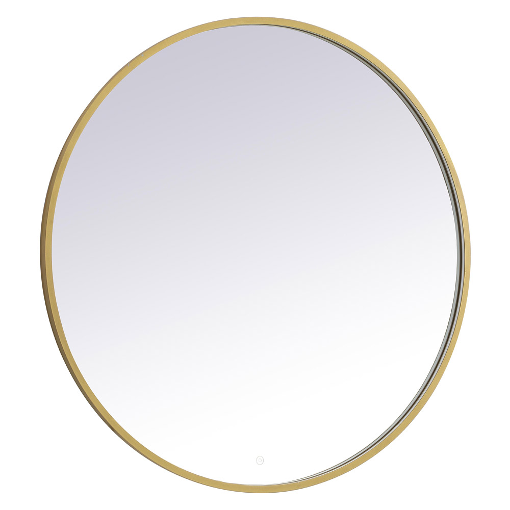 Elegant Wall Mirror - Brass, L 42" (MRE6042BR)