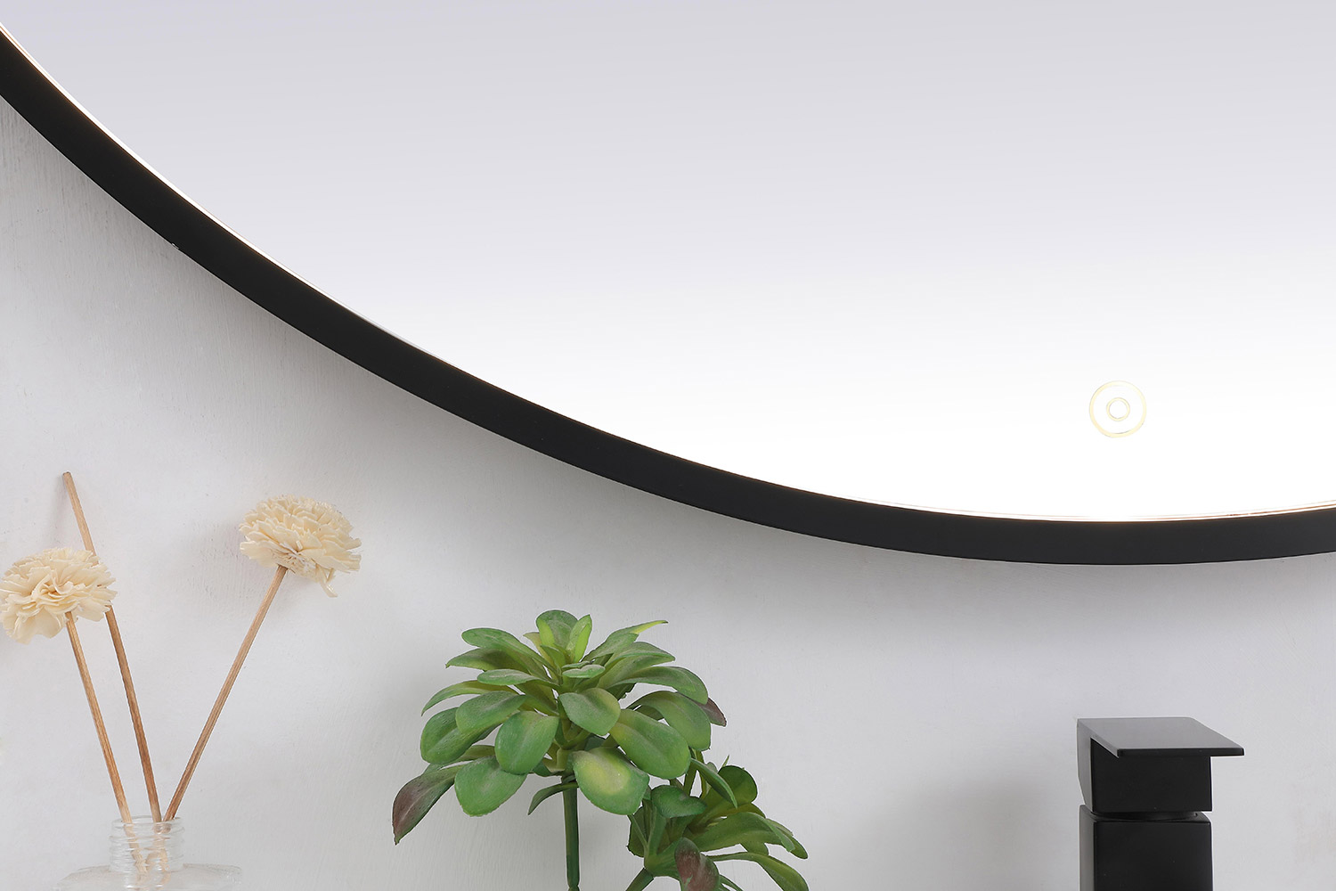 Elegant Wall Mirror - Black, L 45" (MRE6045BK)