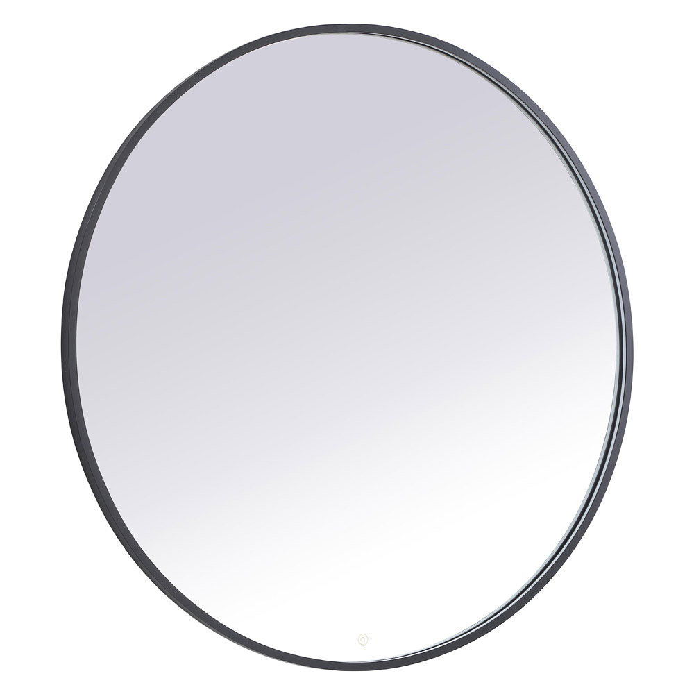 Elegant Wall Mirror - Black, L 48" (MRE6048BK)