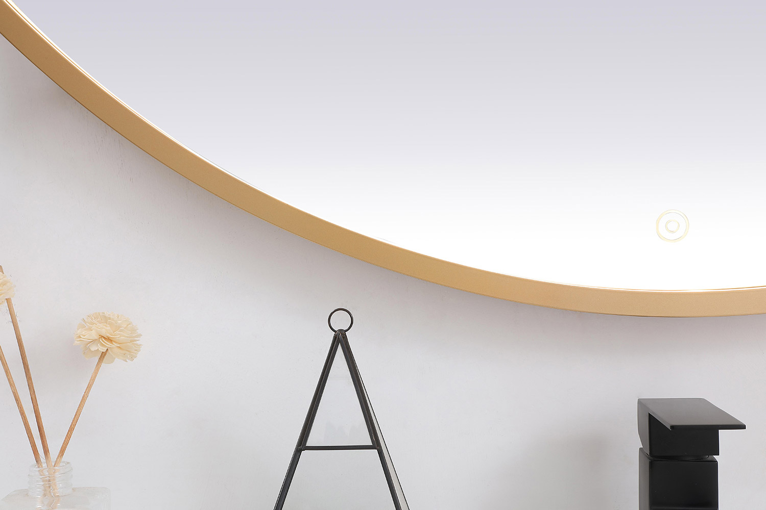 Elegant Wall Mirror - Brass, L 48" (MRE6048BR)