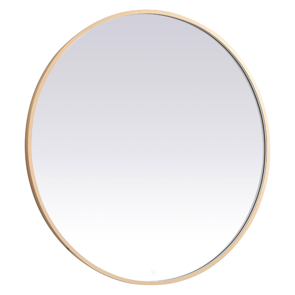 Elegant Wall Mirror - Brass, L 48" (MRE6048BR)