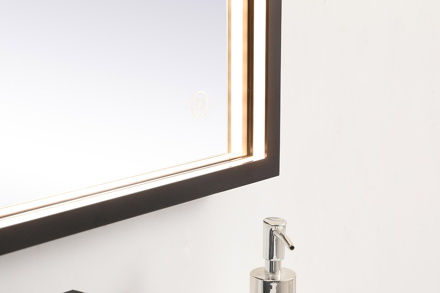 Elegant Wall Mirror - Black, D 18", H 30" (MRE61830BK)