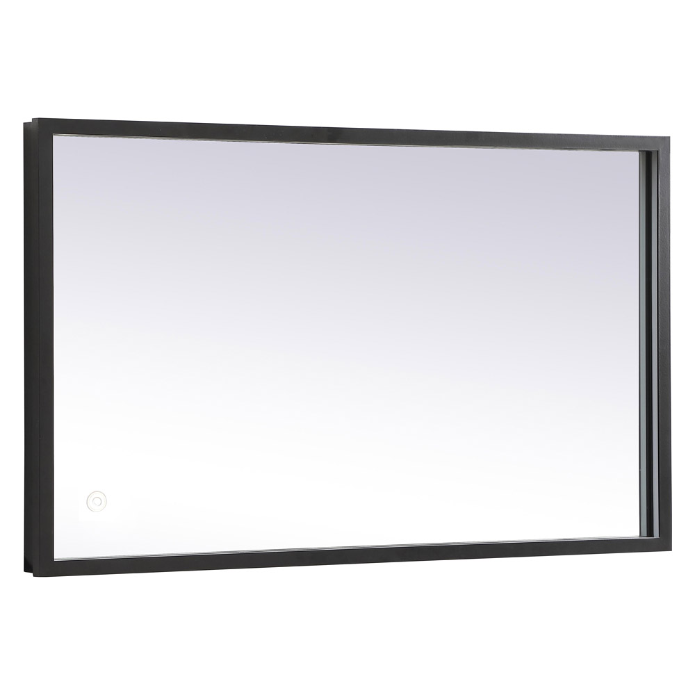 Elegant Wall Mirror - Black, D 18", H 30" (MRE61830BK)