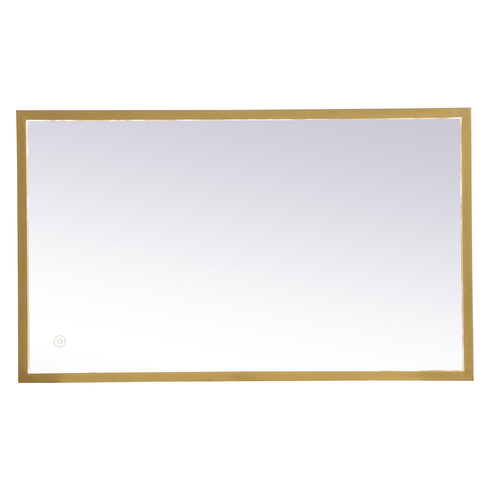 Elegant Wall Mirror - Brass, D 18", H 30" (MRE61830BR)