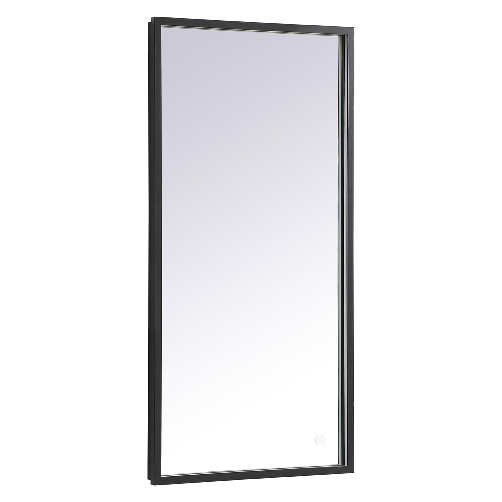 Elegant Wall Mirror - Black, D 18", H 36" (MRE61836BK)