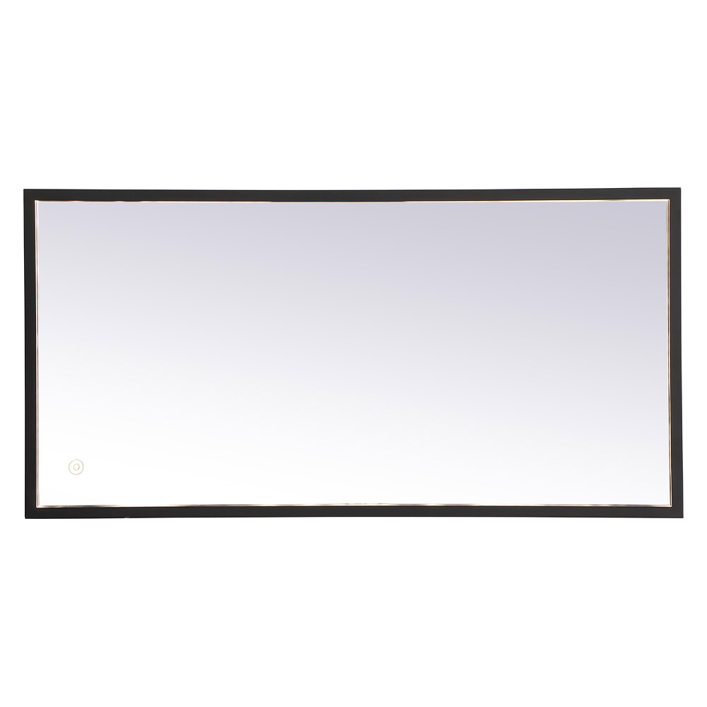 Elegant Wall Mirror - Black, D 18", H 36" (MRE61836BK)