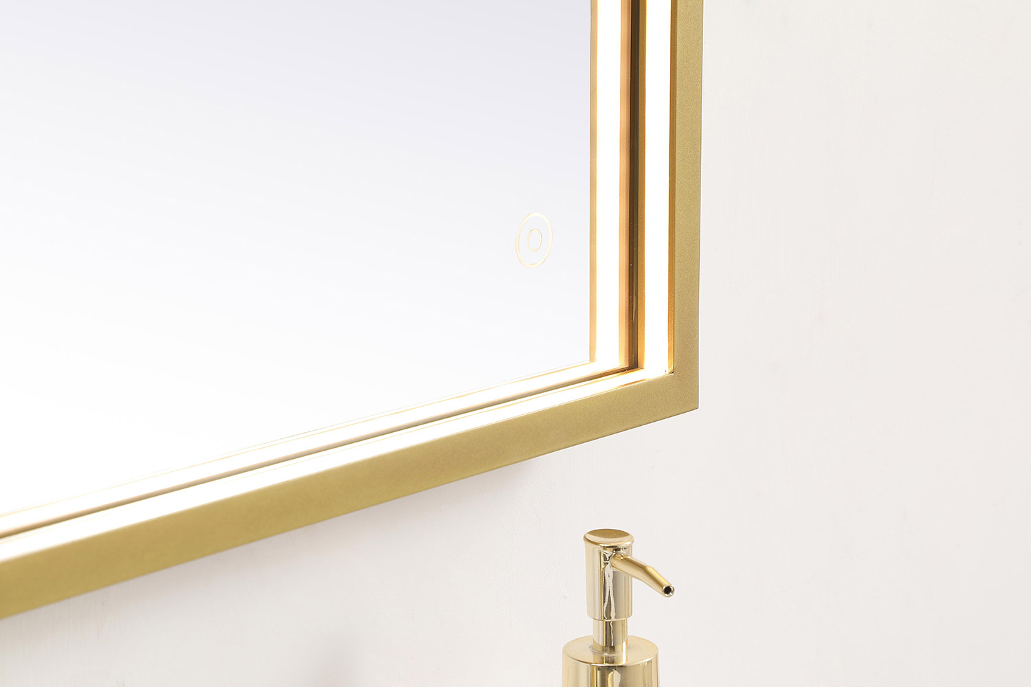 Elegant Wall Mirror - Brass, D 18", H 36" (MRE61836BR)