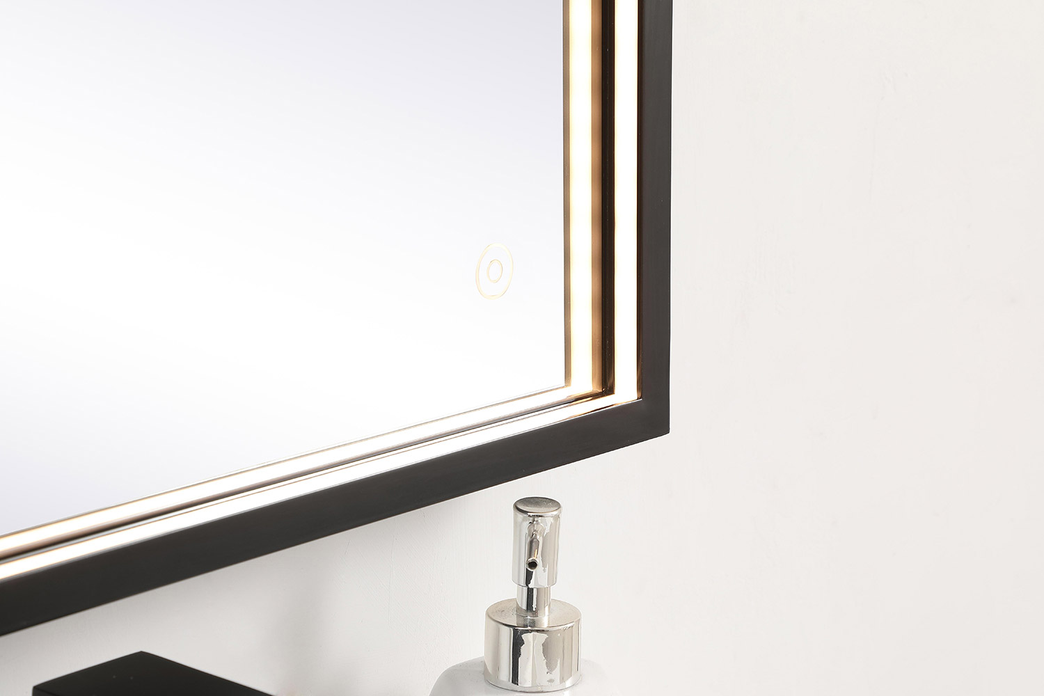 Elegant Wall Mirror - Black, D 20", H 30" (MRE62030BK)