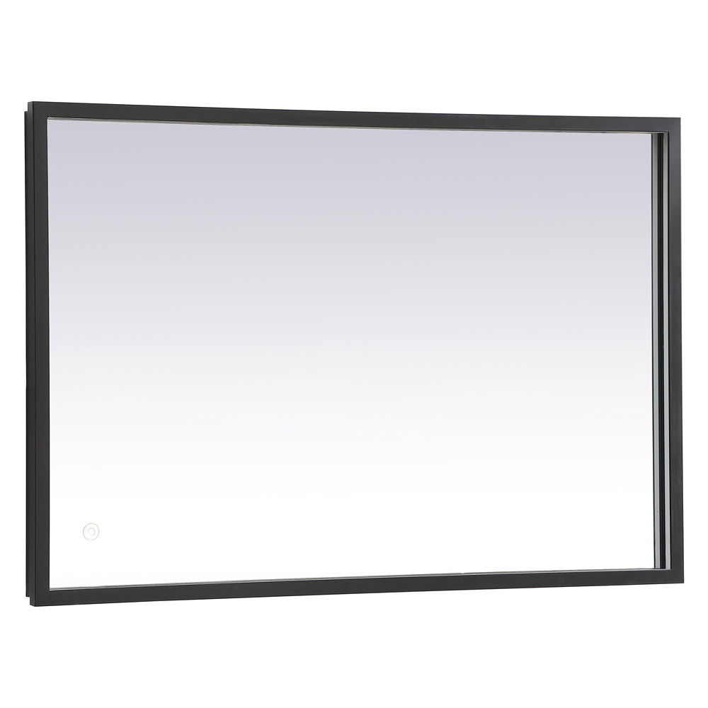 Elegant Wall Mirror - Black, D 20", H 30" (MRE62030BK)