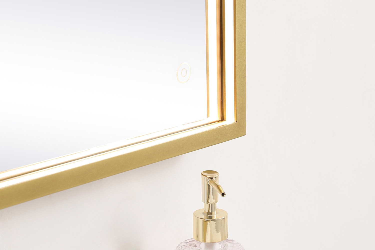 Elegant Wall Mirror - Brass, D 20", H 30" (MRE62030BR)