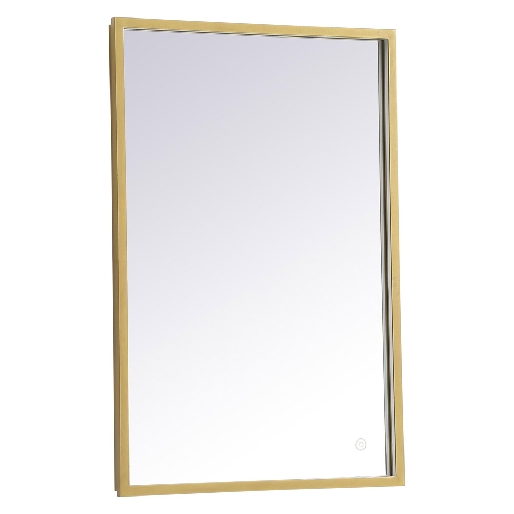 Elegant Wall Mirror - Brass, D 20", H 30" (MRE62030BR)