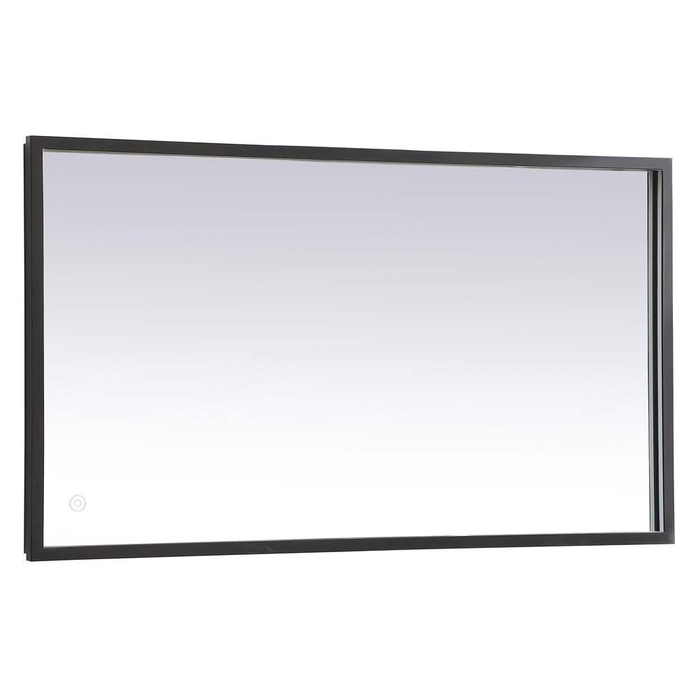 Elegant Wall Mirror - Black, D 20", H 36" (MRE62036BK)