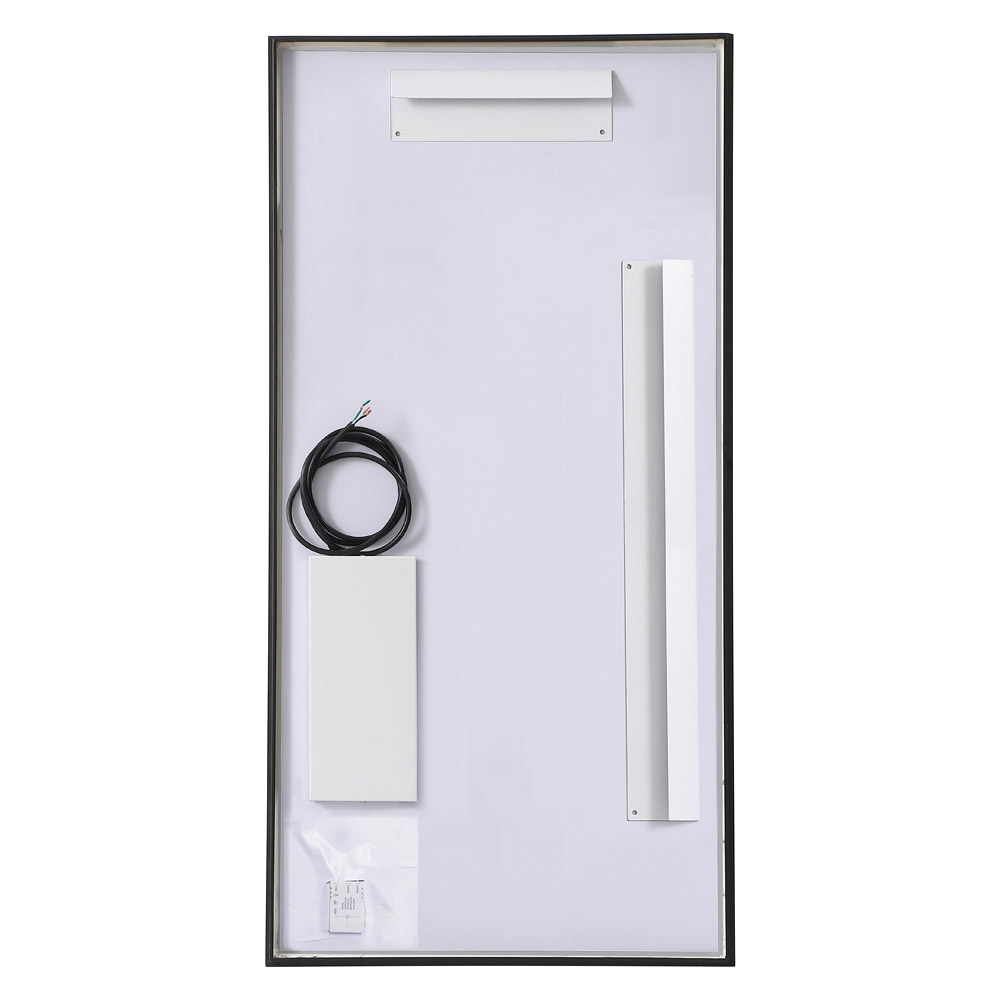 Elegant Wall Mirror - Black, D 20", H 40" (MRE62040BK)