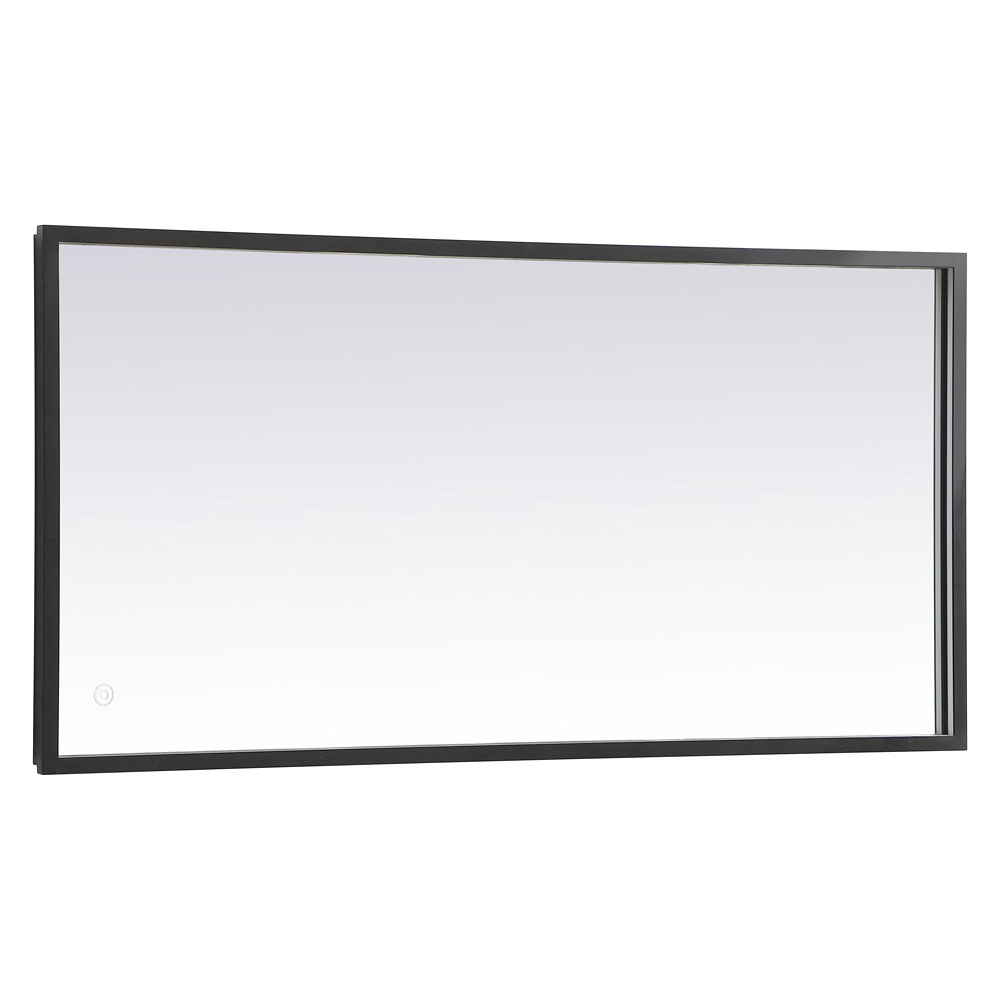 Elegant Wall Mirror - Black, D 20", H 40" (MRE62040BK)