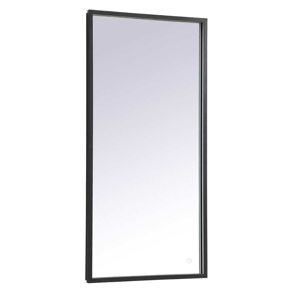 Elegant Wall Mirror - Black, D 20", H 40" (MRE62040BK)