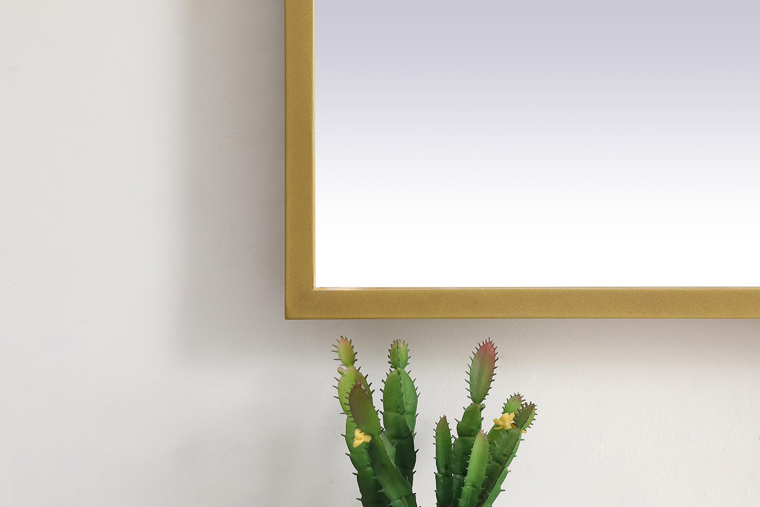 Elegant Wall Mirror - Brass, D 24", H 30" (MRE62430BR)