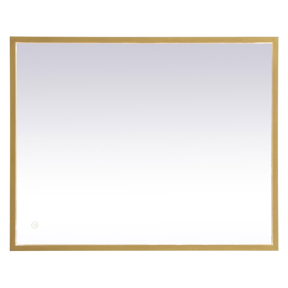 Elegant Wall Mirror - Brass, D 24", H 30" (MRE62430BR)