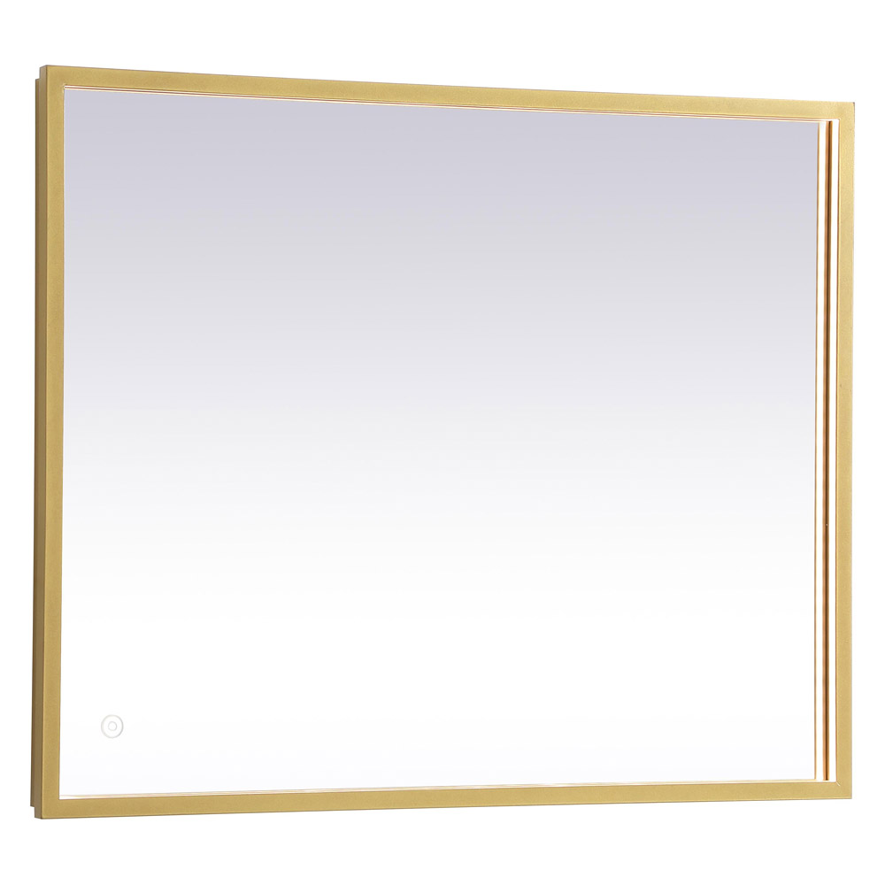 Elegant Wall Mirror - Brass, D 24", H 30" (MRE62430BR)