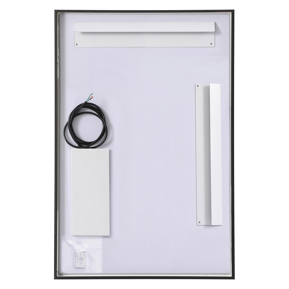 Elegant Wall Mirror - Black, D 24", H 36" (MRE62436BK)