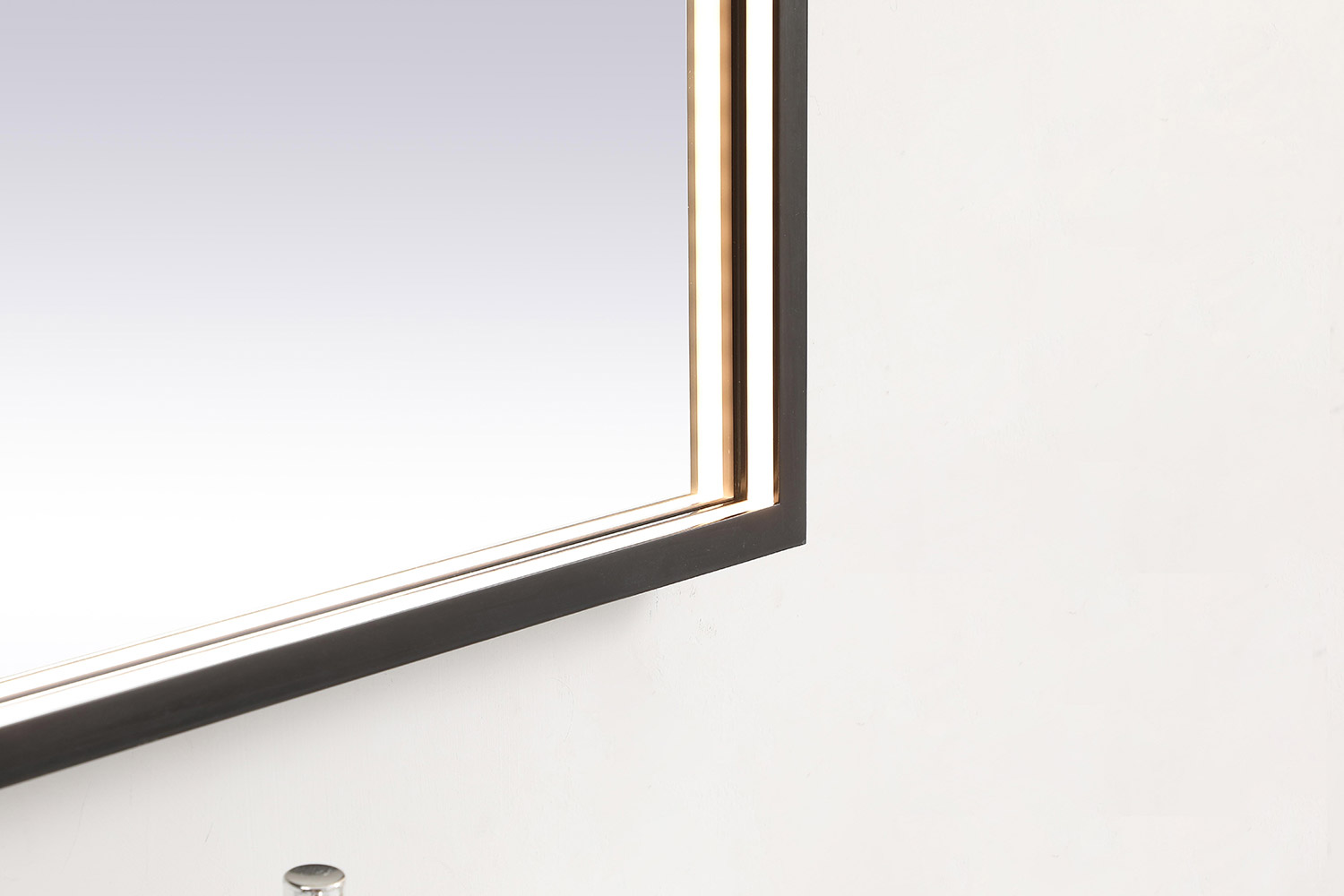 Elegant Wall Mirror - Black, D 24", H 36" (MRE62436BK)