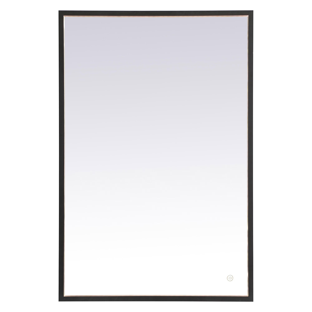 Elegant Wall Mirror - Black, D 24", H 36" (MRE62436BK)