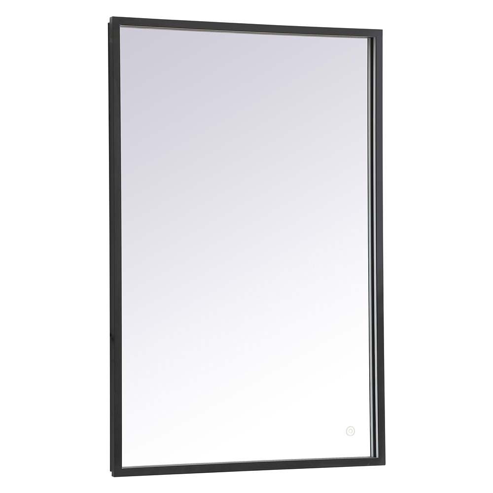 Elegant Wall Mirror - Black, D 24", H 36" (MRE62436BK)