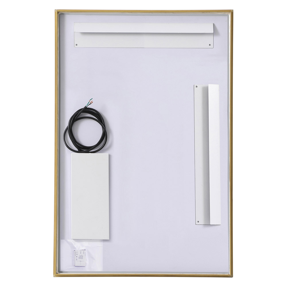 Elegant Wall Mirror - Brass, D 24", H 36" (MRE62436BR)