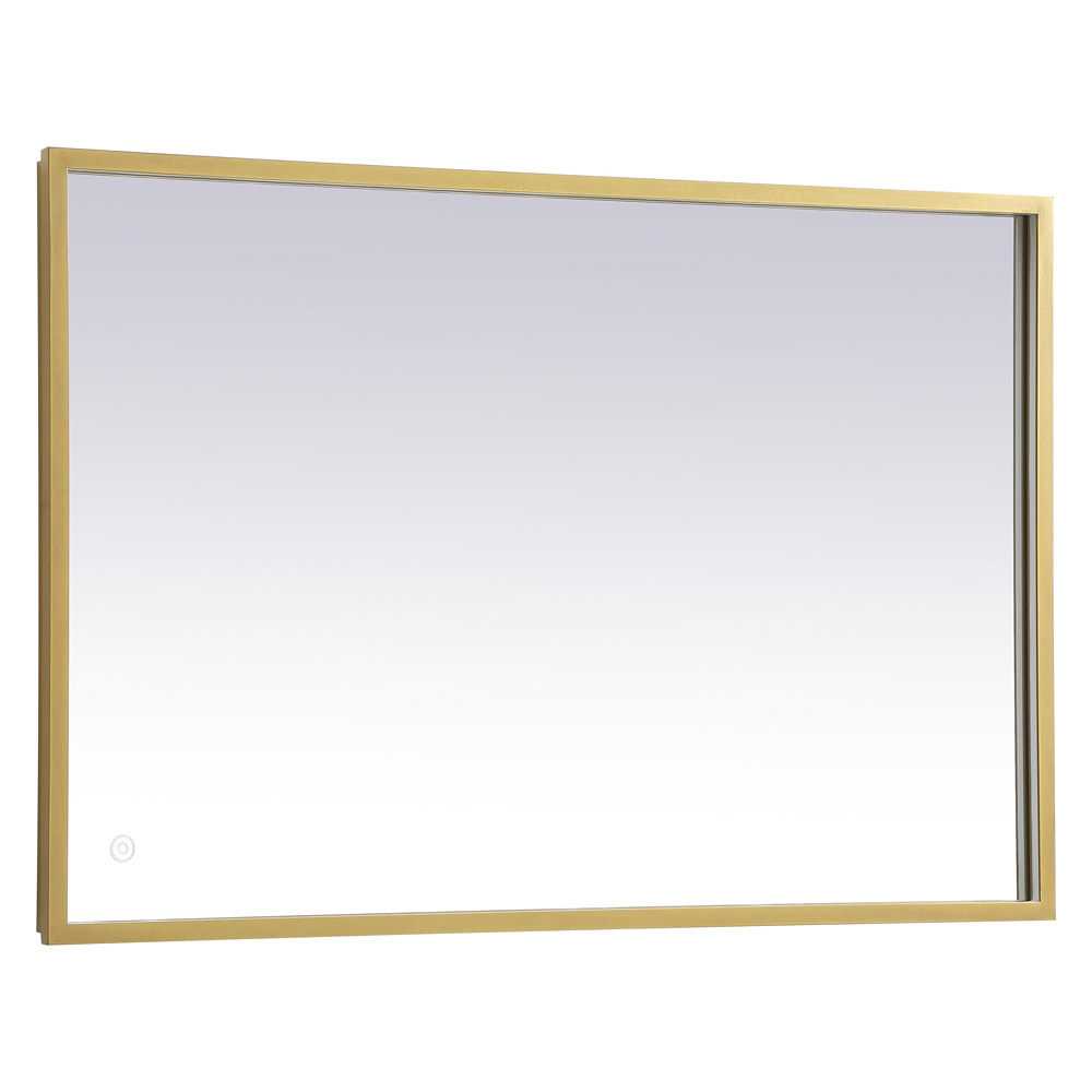 Elegant Wall Mirror - Brass, D 24", H 36" (MRE62436BR)