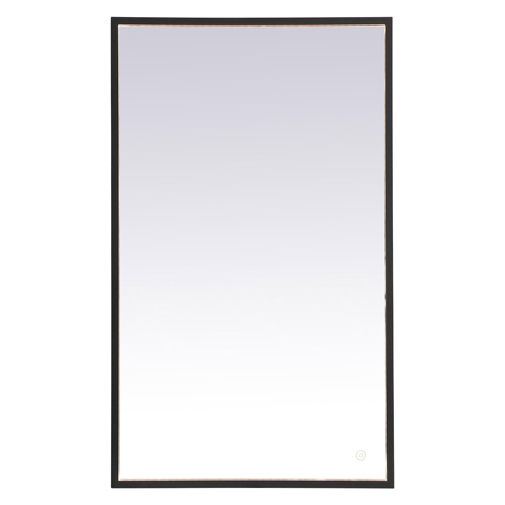 Elegant Wall Mirror - Black, D 24", H 40" (MRE62440BK)