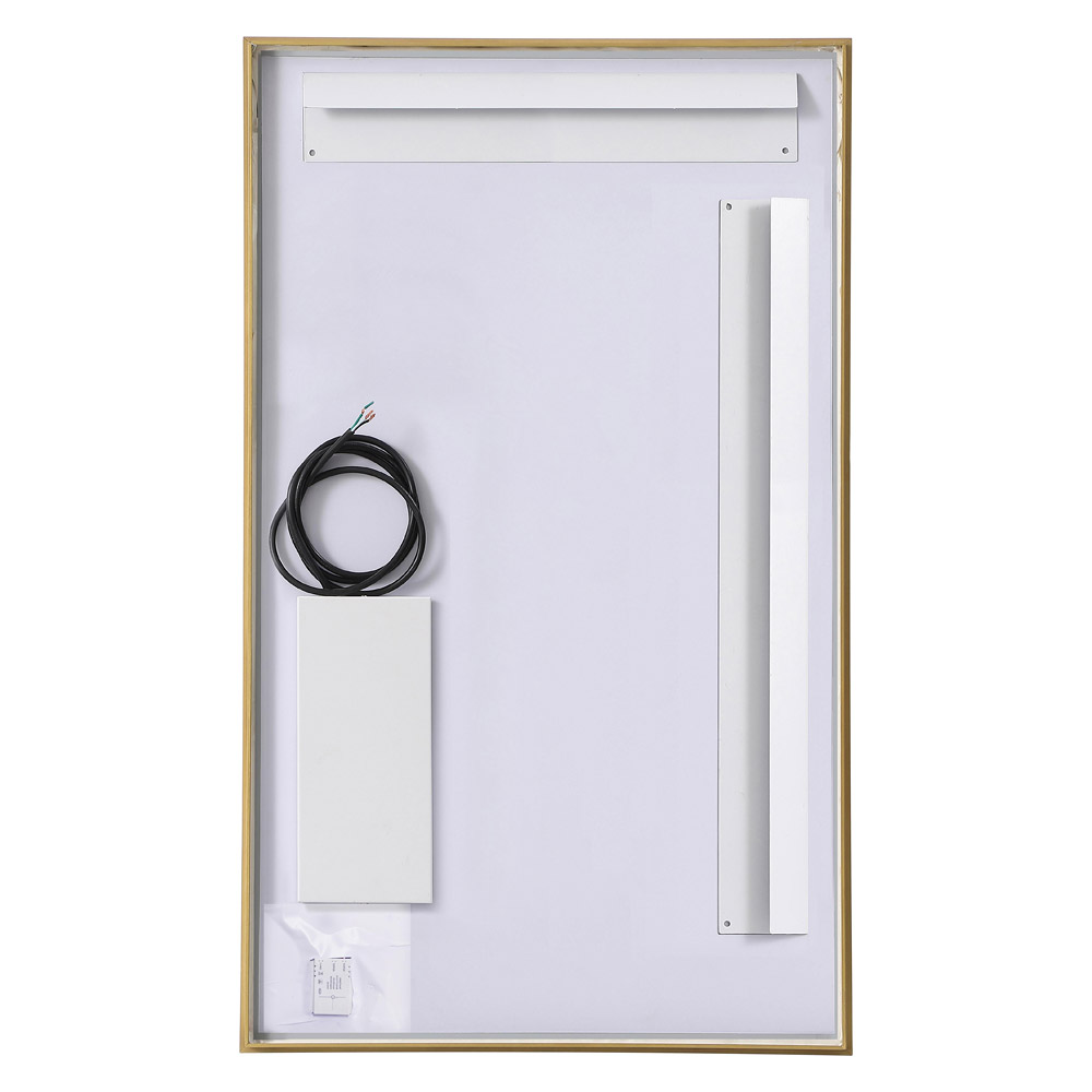 Elegant Wall Mirror - Brass, D 24", H 40" (MRE62440BR)