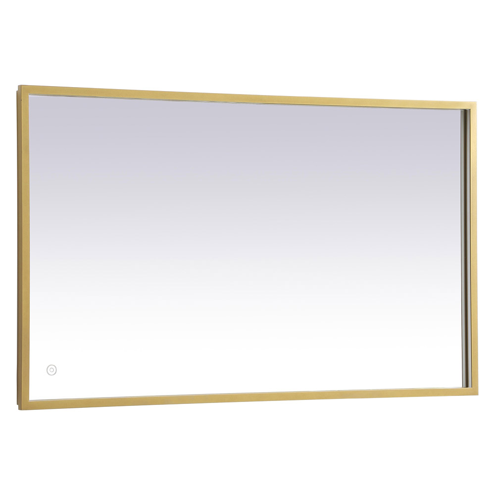 Elegant Wall Mirror - Brass, D 24", H 40" (MRE62440BR)