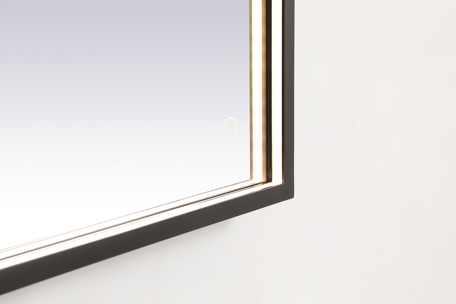 Elegant Wall Mirror - Black, D 27", H 30" (MRE62730BK)