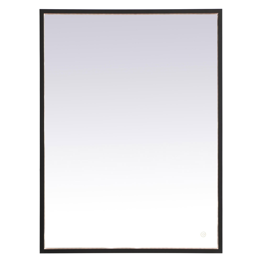 Elegant Wall Mirror - Black, D 27", H 36" (MRE62736BK)