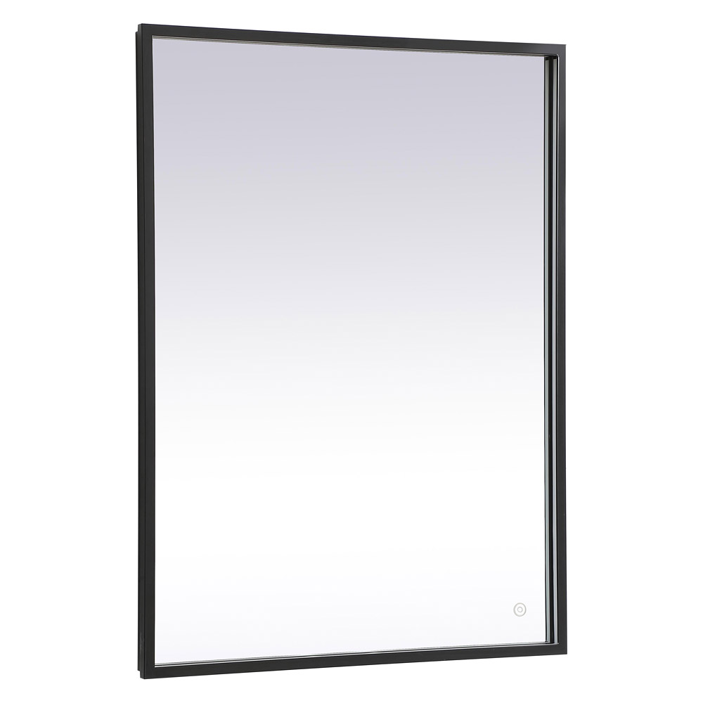 Elegant Wall Mirror - Black, D 27", H 36" (MRE62736BK)