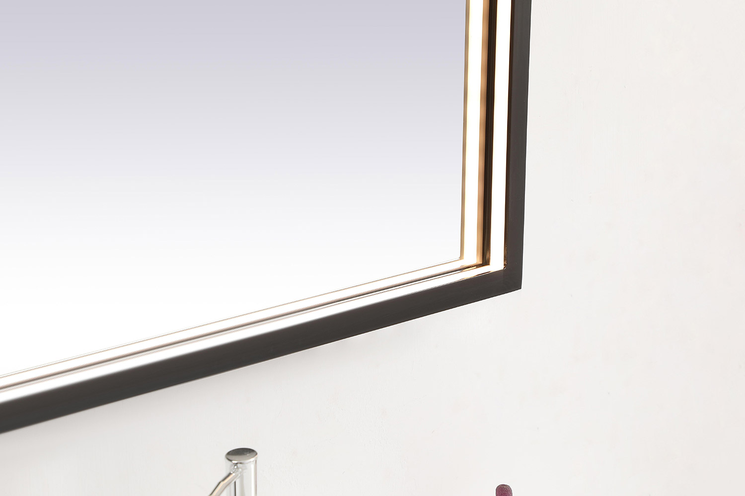 Elegant Wall Mirror - Black, D 27", H 40" (MRE62740BK)